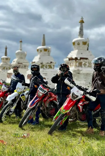 Motor ride in Mongolia