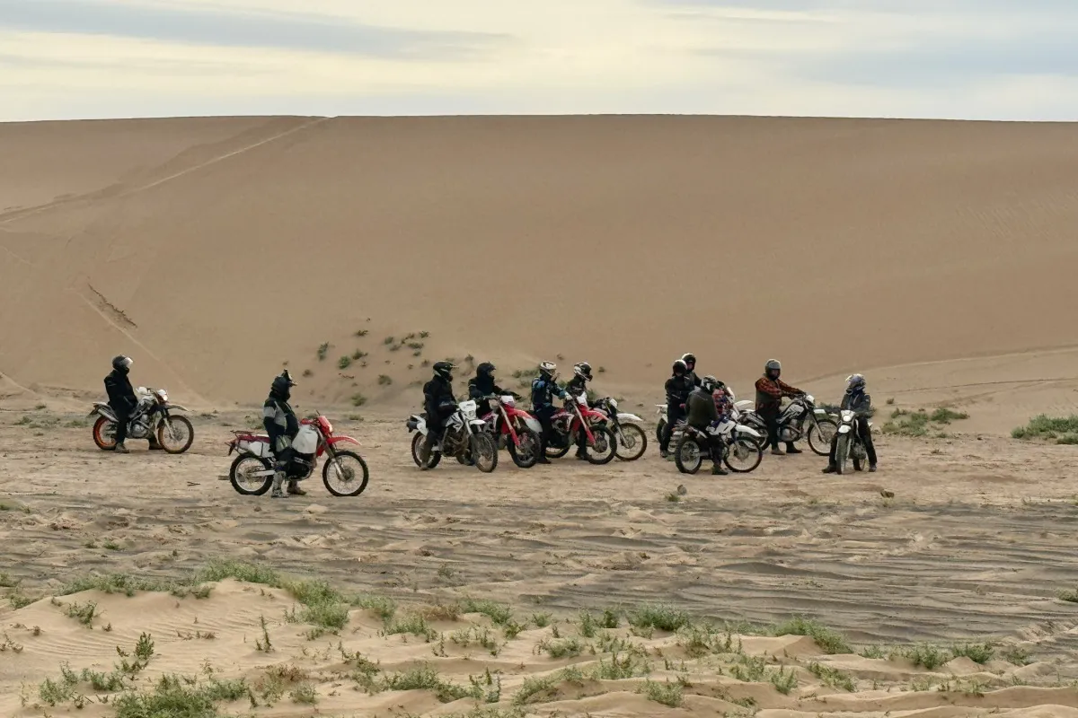 Enjoy riding on the sand dunes