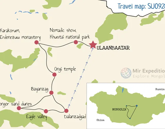 Karakorum and Gobi desert tour